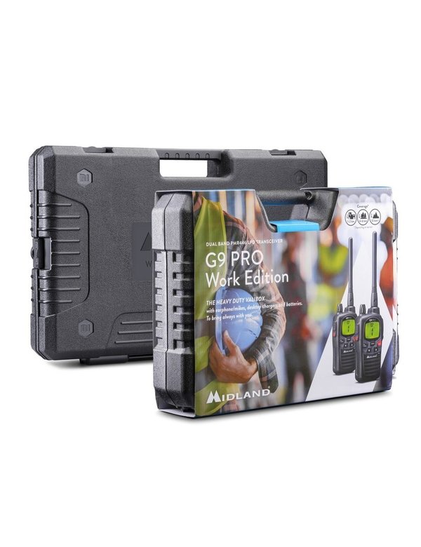 Pack DUO walkie talkie Midland G9 PRO + accesorios Work edition